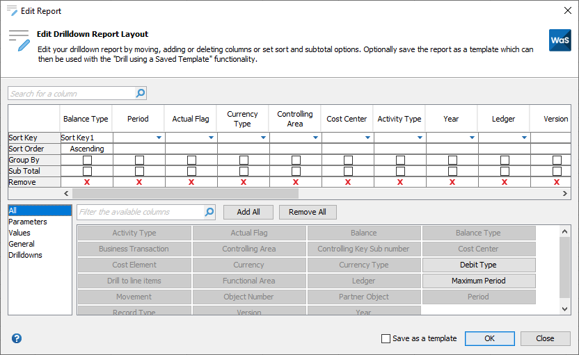 Edit Template Layout Wands for Oracle