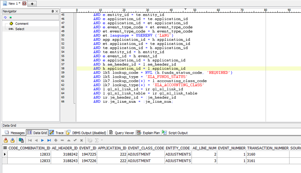 Subledger SLA Custom Columns – Wands for Oracle