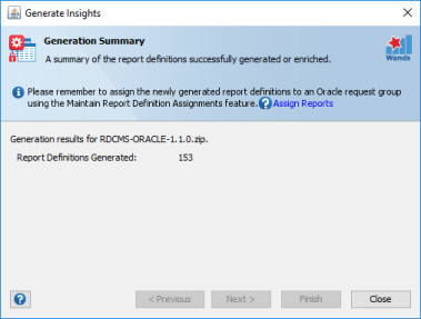 Reports Wand Getting Started – Wands for Oracle